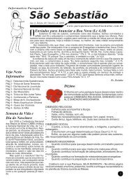 Edição 20 - Outubro/2009 - Paróquia São Sebastião - Matão-SP