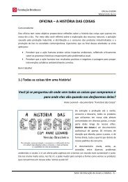 OFICINA – A HISTÓRIA DAS COISAS - EJA