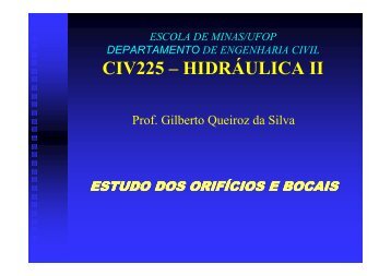 Orifícios e Bocais - Escola de Minas - Ufop