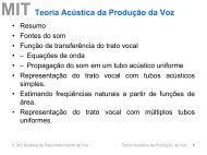 Teoria Acústica da Produção da Voz - MIT