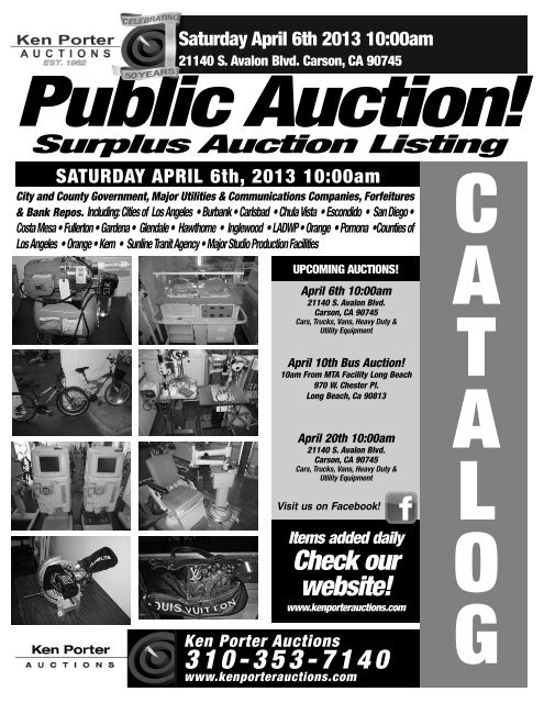 Auction Catalog (PDF)