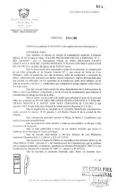 2 0 D I C 2012 - Subsecretaría de Licitaciones,Contratos y ...