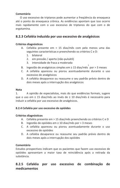 Classificação Internacional das Cefaléias - HGF – Neurologia