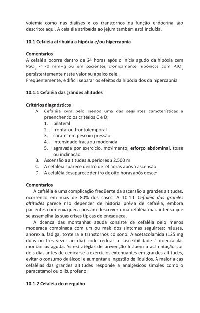 Classificação Internacional das Cefaléias - HGF – Neurologia