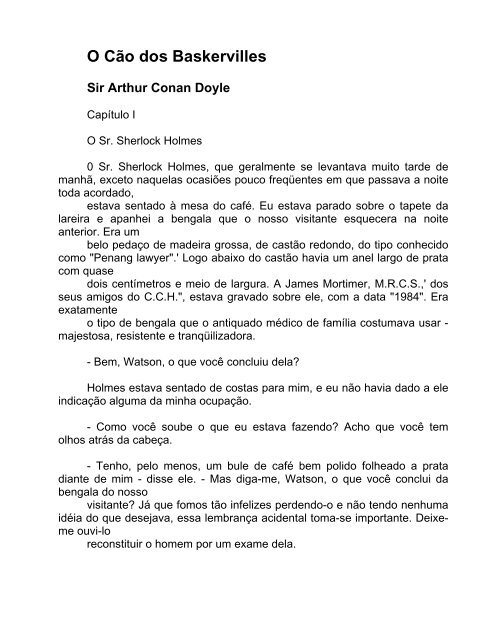 Agora é xeque e, por acaso, mate. Sherlock Holmes - Pensador