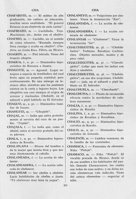 CHA CHABACÃ•N,AN = Vulgarismo por chabacano,na. Grosero, sin ...