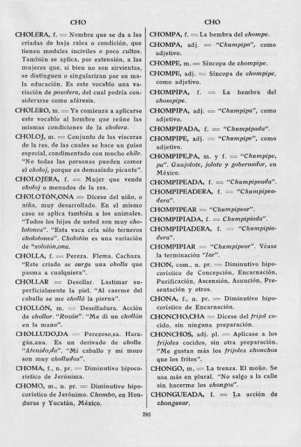 CHA CHABACÃ•N,AN = Vulgarismo por chabacano,na. Grosero, sin ...