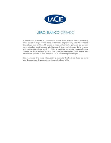 LIBRO BLancO cIFRaDO - LaCie