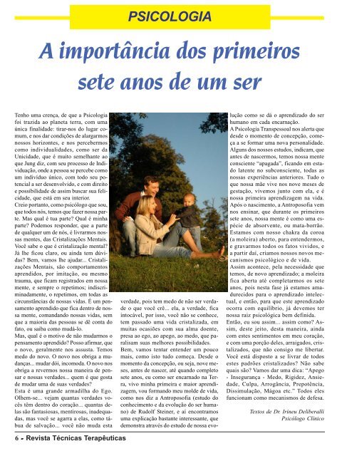 Revista Técnicas Terapêuticas - 1