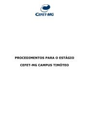 procedimentos para o estágio cefet-mg campus timóteo