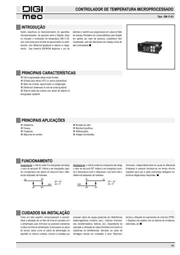 controlador de temperatura microprocessado principais aplicações ...