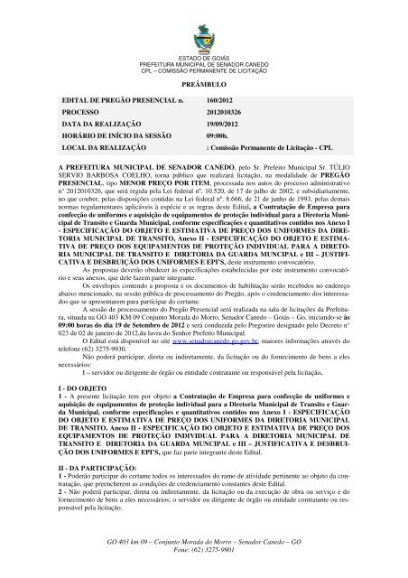 preg_opresencial_160.. - Prefeitura Municipal de Senador Canedo preg_opresencial_160.. - Prefeitura Municipal de Senador Canedo