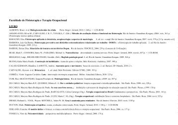 Faculdade de Fisioterapia e Terapia Ocupacional - ffto