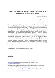 a importância do lúdico no processo de alfabetização - DFE