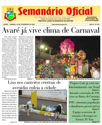 páginas pdf.p65 - Câmara Municipal da Estância Turística de Avaré