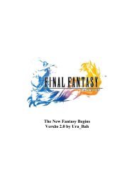 Final Fantasy The New Fantasy