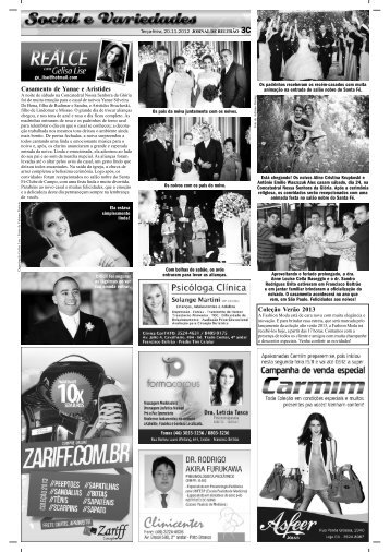 Terça-feira 20 de novembro - Social - Jornal de Beltrão