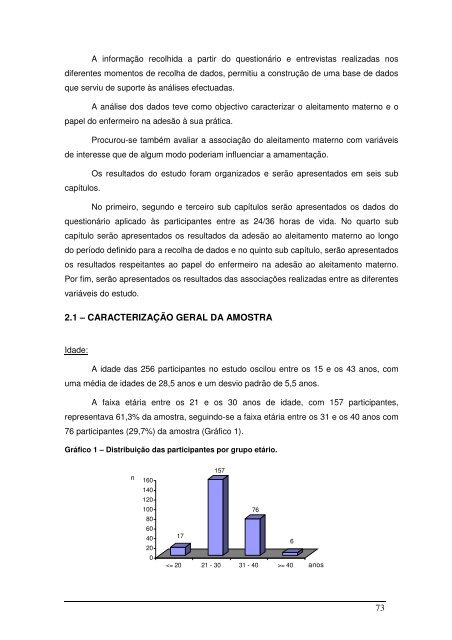 O papel do enfermeiro num estudo de adesão ao aleitamento materno