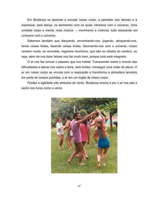 A dança da vida para crianças A dança da vida para crianças