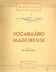 Vocabulário Popular da Madeira