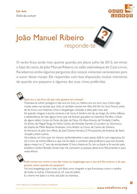 João Manuel Ribeiro - Cata Livros