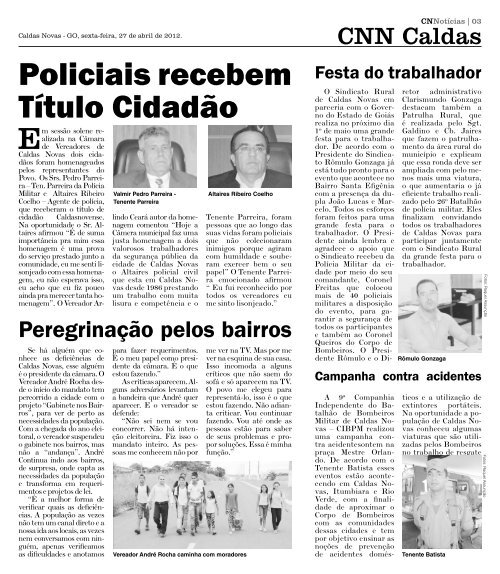 ASSASSINO CONFESSA CRIME - Caldas Novas