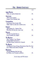 Drinks menu - Kulm Hotel