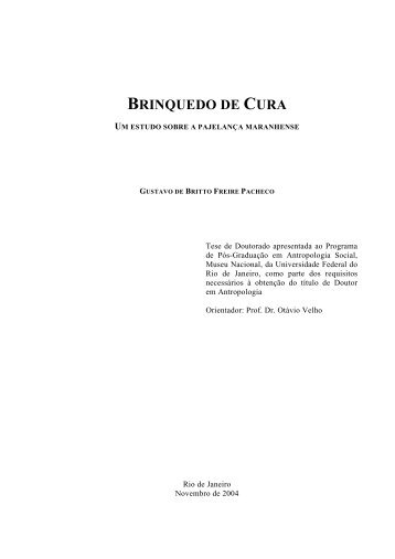 BRINQUEDO DE CURA - UFRJ