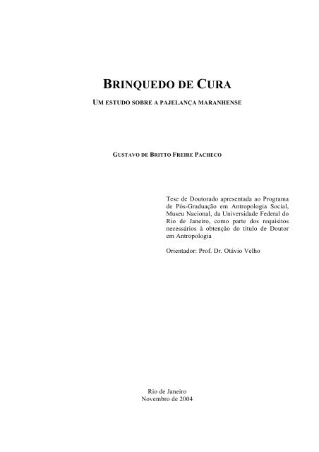 BRINQUEDO DE CURA - UFRJ