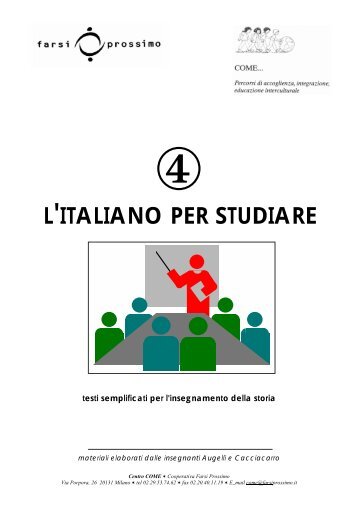 L'ITALIANO PER STUDIARE - Centro COME