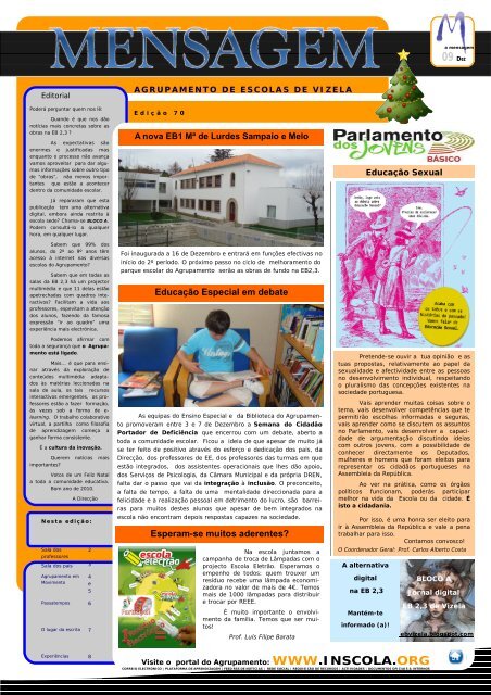 Jornal - Agrupamento de Escolas de Vizela