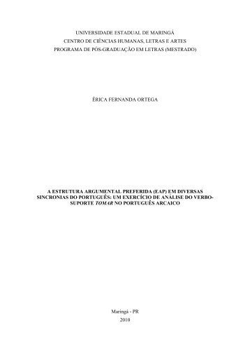 Dissertação completa - Programa de Pós-Graduação em Letras - UEM