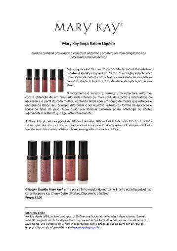 Mary Kay lança Batom Líquido