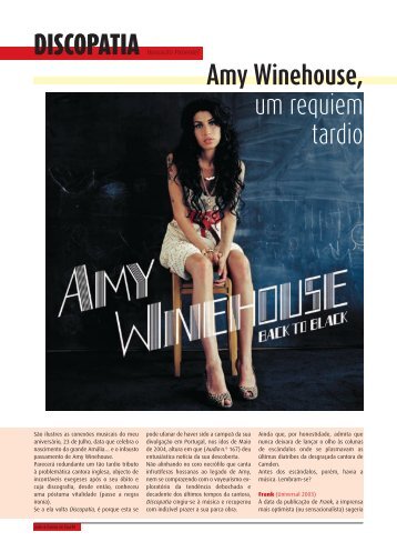 DISCOPATIA Honorato Pimentel Amy Winehouse