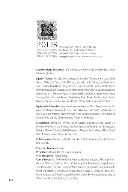 Os Sentidos da Democracia e da Participação - Polis