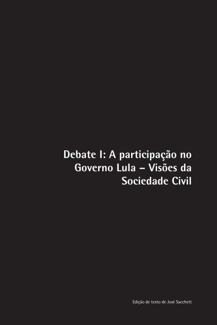 Os Sentidos da Democracia e da Participação - Polis