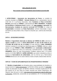 DECLARAÇÃO DE VOTO Para constar da Ata da Assembléia Geral ...