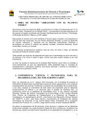 Consejo Quintanarroense de Ciencia y Tecnología 1. OBRA DE ...