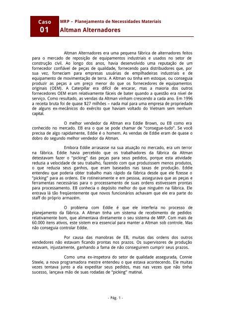 Estudo de Caso: Altman Alternadores - Salaviva.com.br