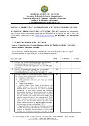 GOVERNO DO ESTADO DO ACRE Secretaria de Estado da Gestão ...