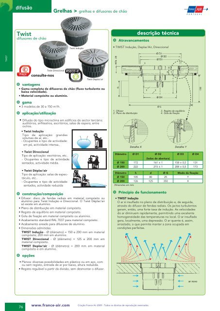 difusão descrição técnica - France Air