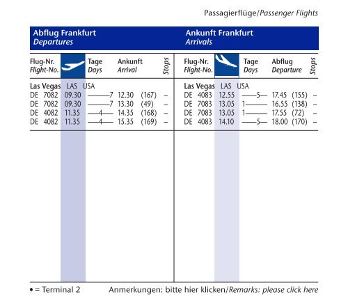 Frankfurter Flugplan