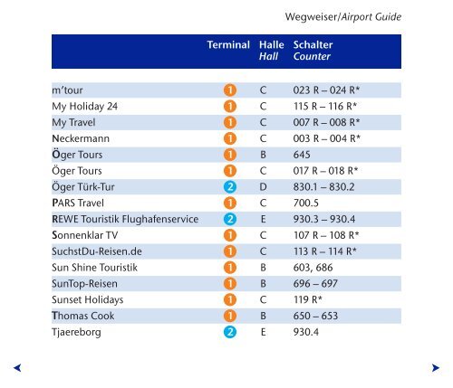 Frankfurter Flugplan