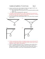 Condições de Equilíbrio e 2a Lei de Newton lista-4