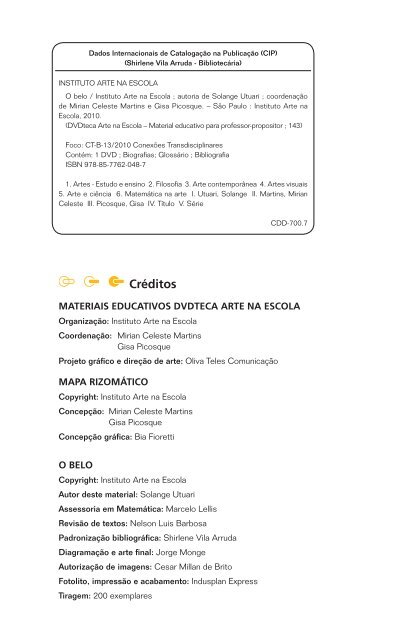 Baixar material educativo em PDF - Arte na Escola