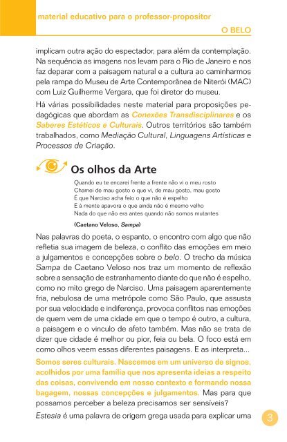 Baixar material educativo em PDF - Arte na Escola