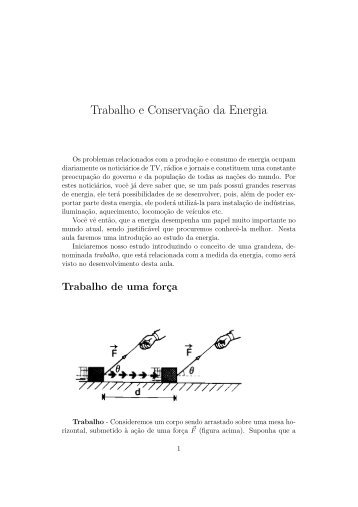 Trabalho e Conservaç˜ao da Energia