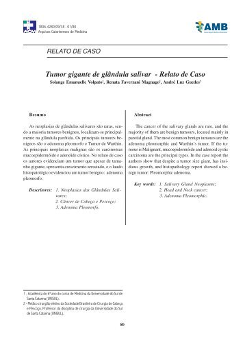 Revista - 1 - 2008.pmd - ACM – Associação Catarinense de Medicina