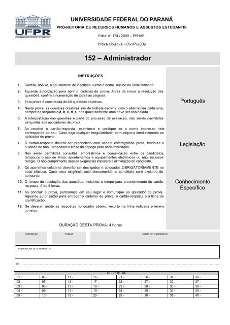 Questões da prova UFPR 2016 - C. Gerais - InfoEscola