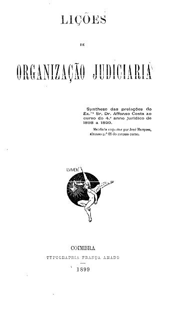 affonso augusto da costa - 1899 - Faculdade de Direito da UNL